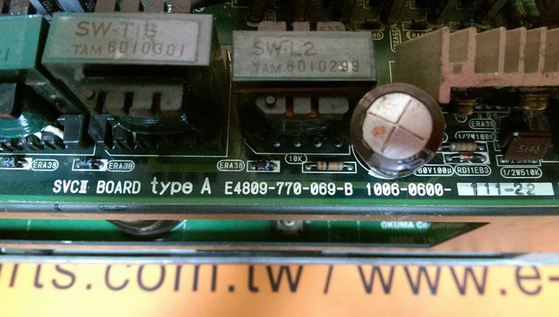 OKUMA SVC2 (SVCII) BOARD TYPE A - PLC DCS SERVO Control MOTOR